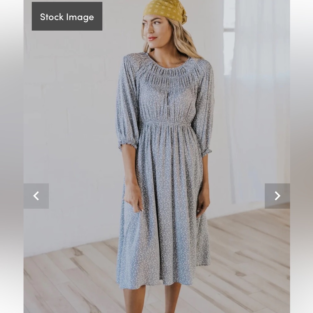 The Celestine Floral Dress- Polygram from Roolee